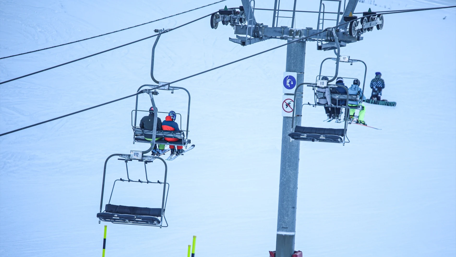 Imagen de esquiadores Imagen de esquiadores