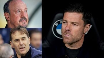 Xabi Alonso, Rafa Ben&iacute;tez y Julen Lopetegui