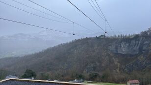 Imagen de archivo de una tirolina