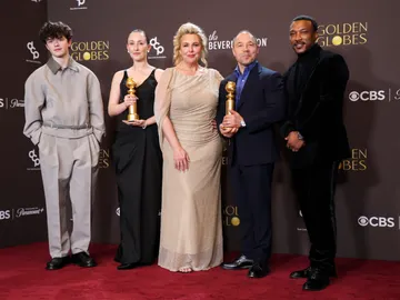Owen Cooper, Erin Doherty, Hannah Walters, Stephen Graham y Ashley Walters, actores de Adolescencia en los Premios Globos de Oro 2026 Owen Cooper, Erin Doherty, Hannah Walters, Stephen Graham y Ashley Walters, actores de Adolescencia en los Premios Globos de Oro 2026