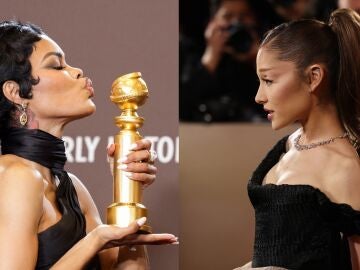 Teyana Taylor y Ariana Grande en los Globos de Oro