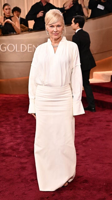 Pamela Anderson, en los Globos de Oro 2026