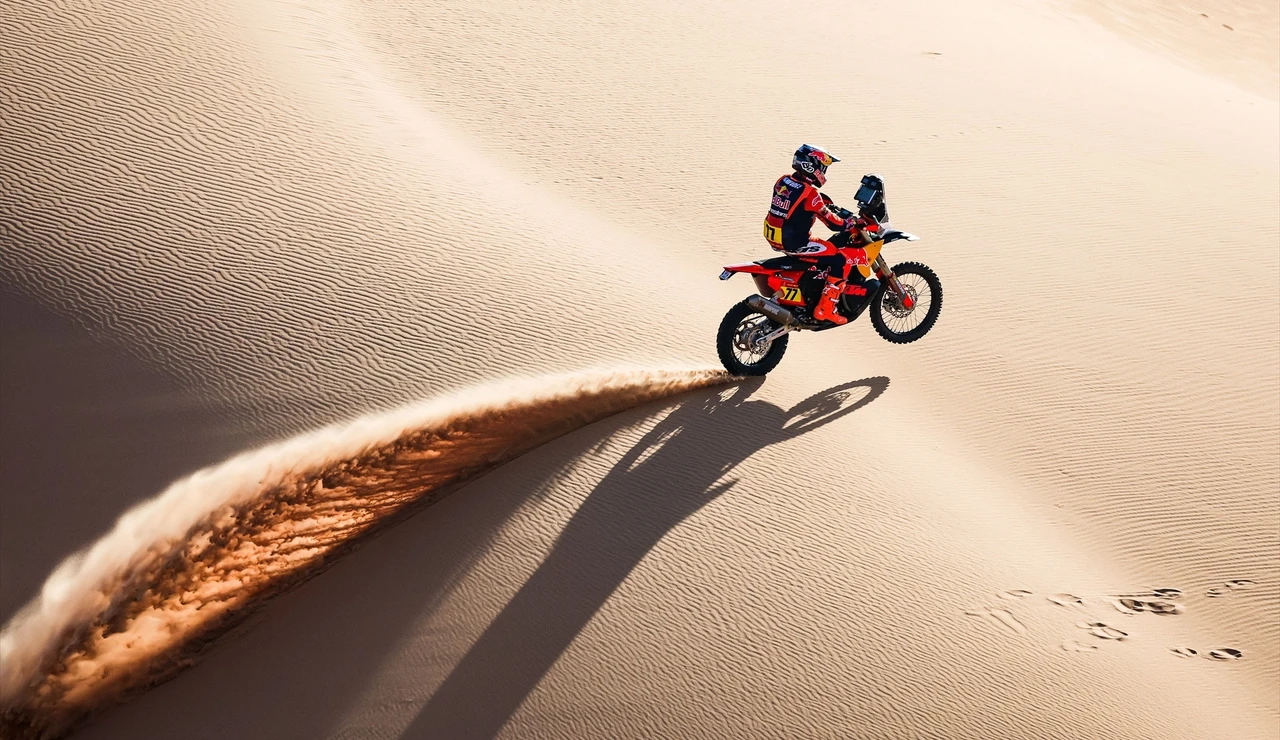El piloto argentino Luciano Benavides (KTM), en el Rally Dakar 2026.