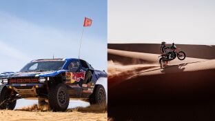 Nani Roma y Tosha Schareina, en acci&oacute;n en el Dakar 2026