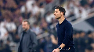 Xabi Alonso, en la final de la Supercopa de Espa&ntilde;a ante el Barcelona