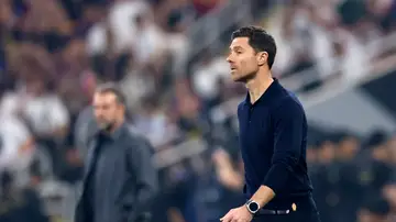 Xabi Alonso, en la final de la Supercopa de España ante el Barcelona Xabi Alonso, en la final de la Supercopa de España ante el Barcelona