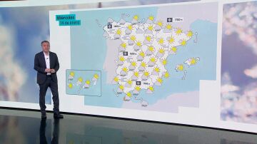 El tiempo del mi&eacute;rcoles 14 de enero