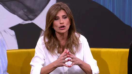 Gema López en Espejo Público. Gema López en Espejo Público.