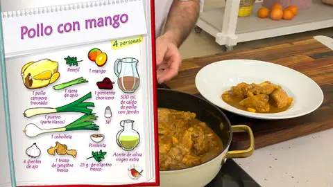 Ingredientes pollo con mango Ingredientes pollo con mango