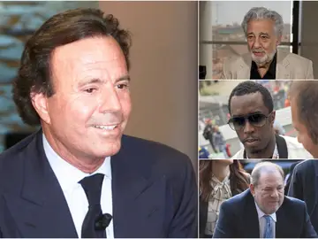 Julio Iglesias, Plácido Domingo, Puff Daddy y Harvey Weinstein Julio Iglesias, Plácido Domingo, Puff Daddy y Harvey Weinstein