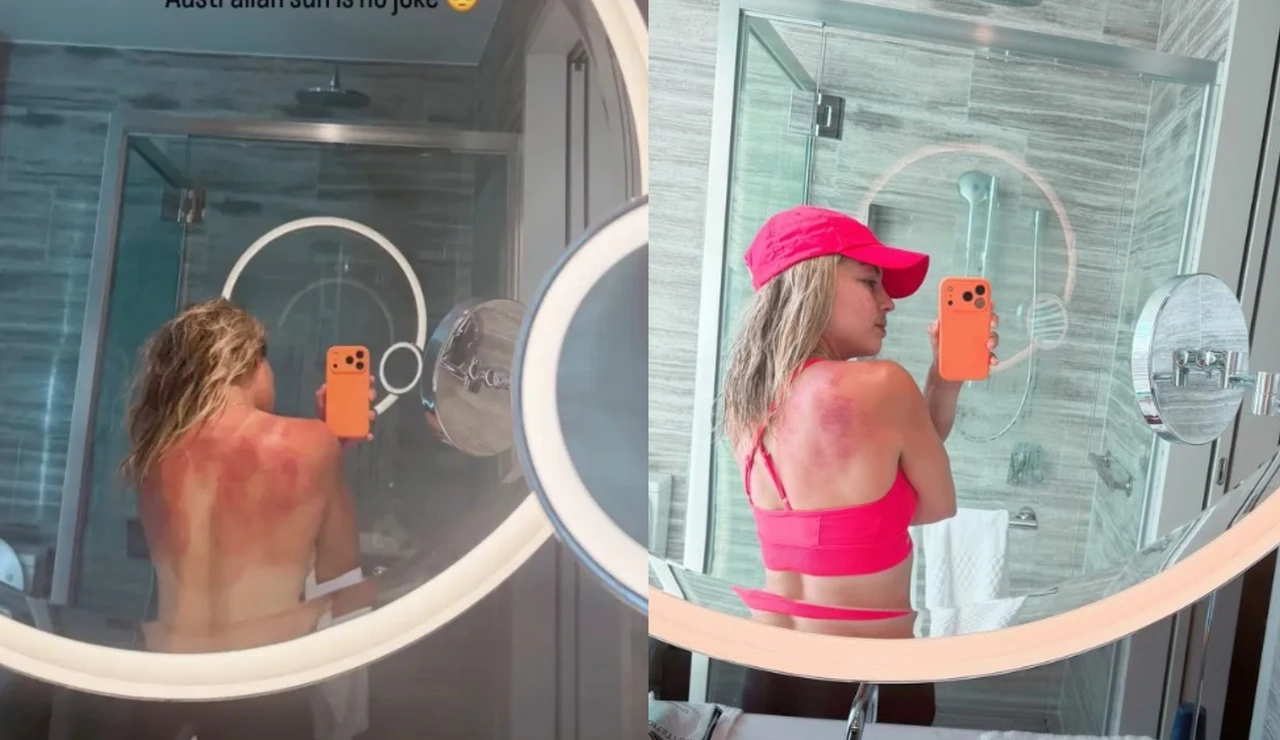 Dos fotografías subidas por Renata Zarazúa a su Instagram