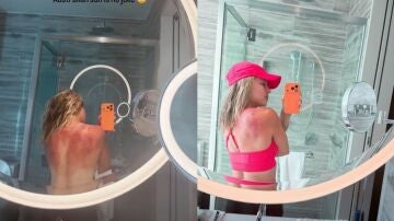 Dos fotograf&iacute;as subidas por Renata Zaraz&uacute;a a su Instagram