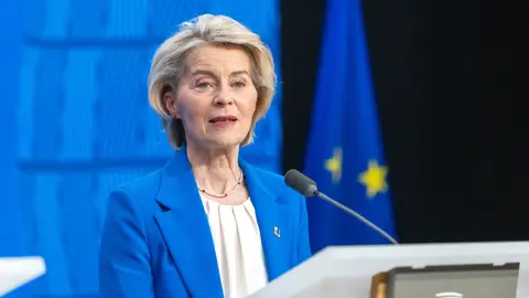 La presidenta de la Comisión Europea, Úrsula von der Leyen La presidenta de la Comisión Europea, Úrsula von der Leyen