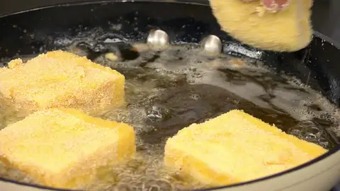 Fríe las porciones hasta que queden bien doradas Fríe las porciones hasta que queden bien doradas