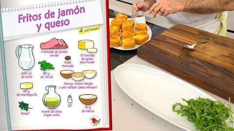 Ingredientes Fritos de jamón y queso