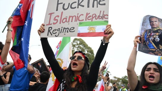 Protestas en Ir&aacute;n.