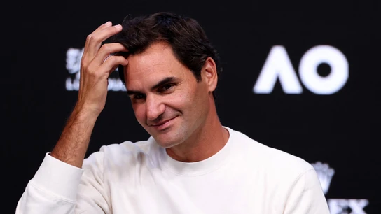 Roger Federer, en Melbourne antes del Open de Australia Roger Federer, en Melbourne antes del Open de Australia