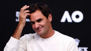 Roger Federer, en Melbourne antes del Open de Australia