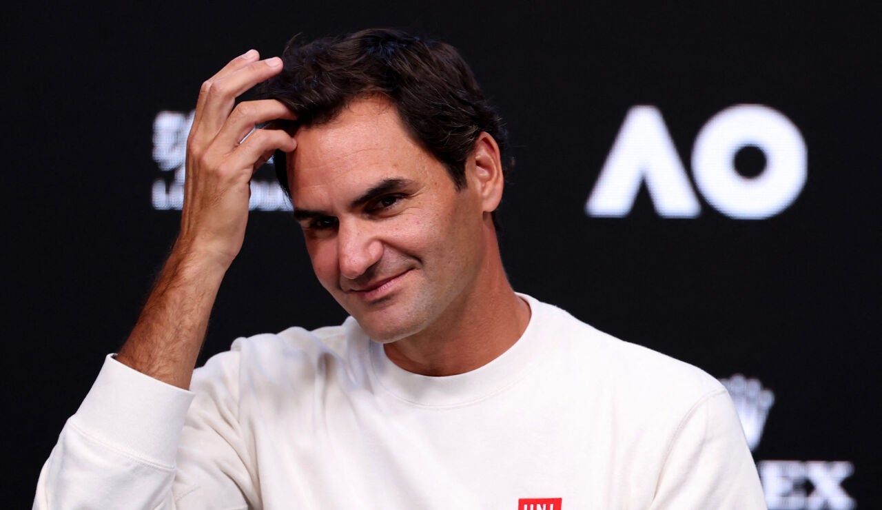 Roger Federer, en Melbourne antes del Open de Australia