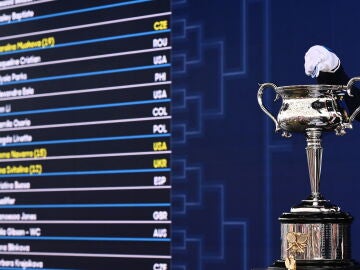 Un momento del sorteo de emparejamientos del Abierto de Australia