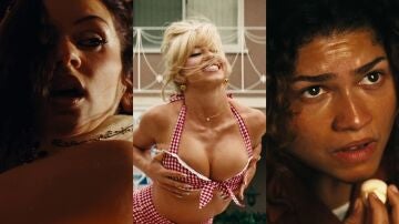 Rosal&iacute;a, Sydney Sweeny y Zendaya en la temporada 3 de Euphoria