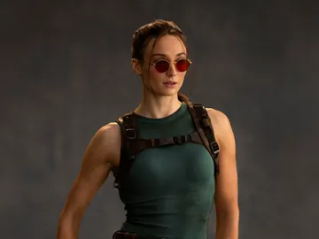 Sophie Turner como Lara Croft en la serie de Tomb Raider Sophie Turner como Lara Croft en la serie de Tomb Raider