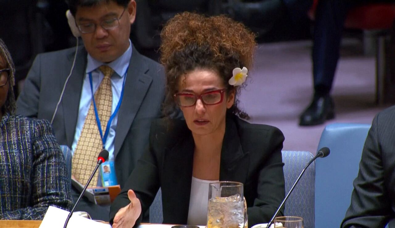 La representante de Ir&aacute;n Masih Alinejad en el Consejo de Seguridad de la ONU