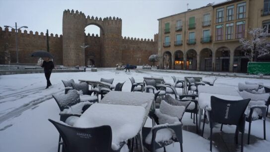 Aviso amarillo por nieve y lluvia en Castilla y L&eacute;&oacute;n