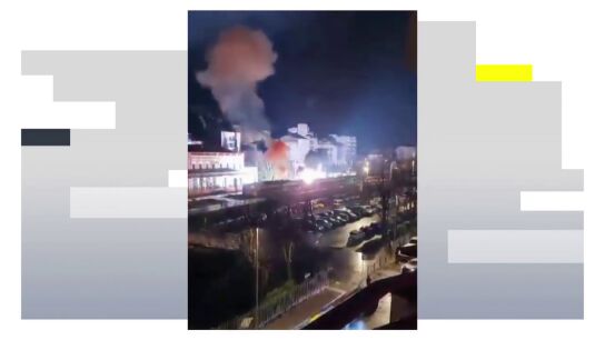 Explosi&oacute;n en la estaci&oacute;n de trenes de Tortosa por un vag&oacute;n incendiado y la ca&iacute;da de la catenaria