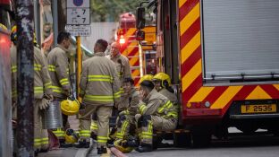 Bomberos en China