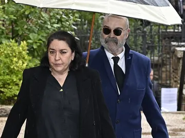 Ana Pérez Lorente y Antonio Resines acuden al funeral de Irene de Grecia en Madrid Ana Pérez Lorente y Antonio Resines acuden al funeral de Irene de Grecia en Madrid