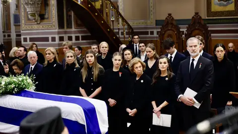 La Familia Real en el entierro de Irene de Grecia La Familia Real en el entierro de Irene de Grecia