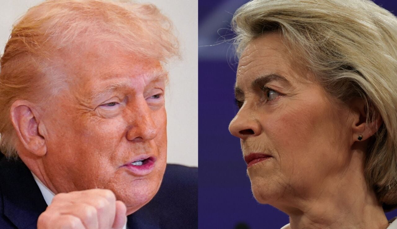 Donald Trump y &Uacute;rsula Von der Leyen