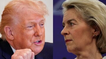 Donald Trump y &Uacute;rsula Von der Leyen