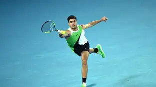Carlos Alcaraz en su debut en el Open de Australia 2026 Carlos Alcaraz en su debut en el Open de Australia 2026