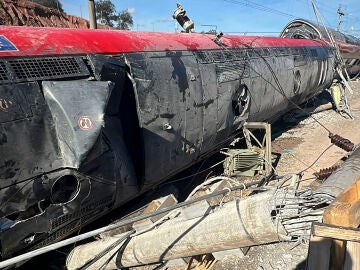 Imagen del accidente ferroviario en Adamuz, C&oacute;rdoba