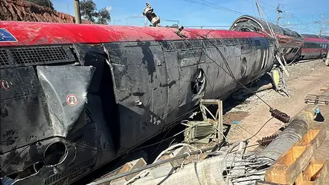 Imagen del accidente ferroviario en Adamuz, Córdoba Imagen del accidente ferroviario en Adamuz, Córdoba