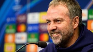 Hansi Flick en rueda de prensa