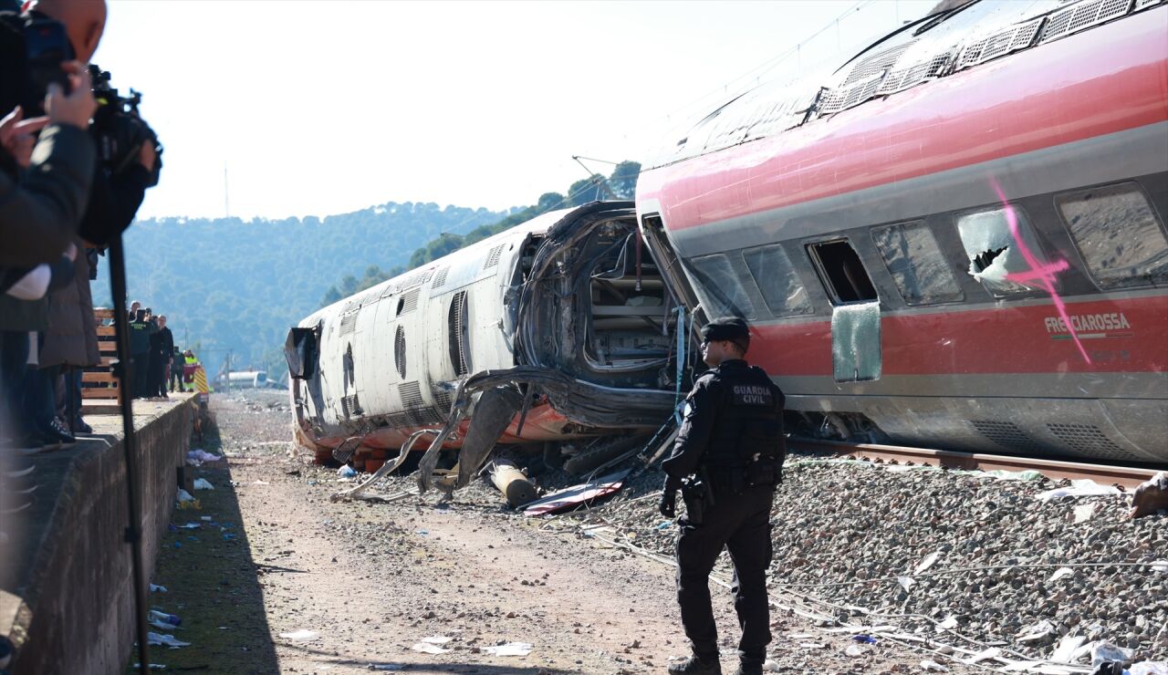 Imagen del accidente de tren en Adamuz