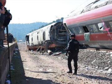 Imagen del accidente de tren en Adamuz