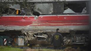 Imagen de la zona del accidente en Adamuz