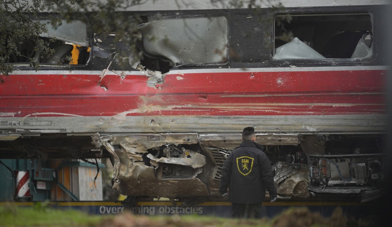 Imagen de la zona del accidente en Adamuz