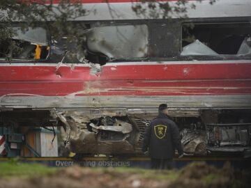 Imagen de la zona del accidente en Adamuz