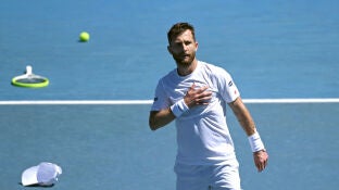 Corentin Moutet en el Open de Australia 