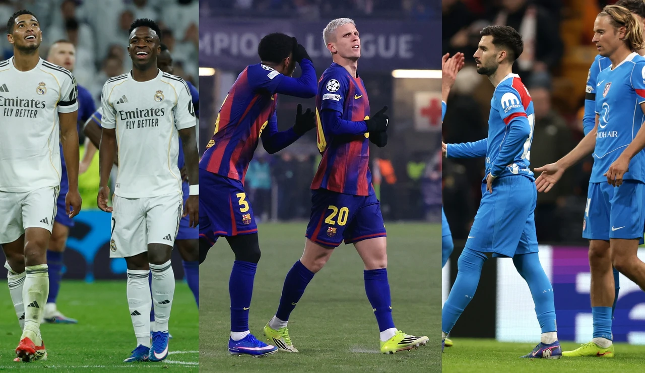 Los jugadores de Real Madrid, Barcelona y Atlético en la Champions League