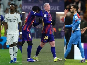 Los jugadores de Real Madrid, Barcelona y Atl&eacute;tico en la Champions League
