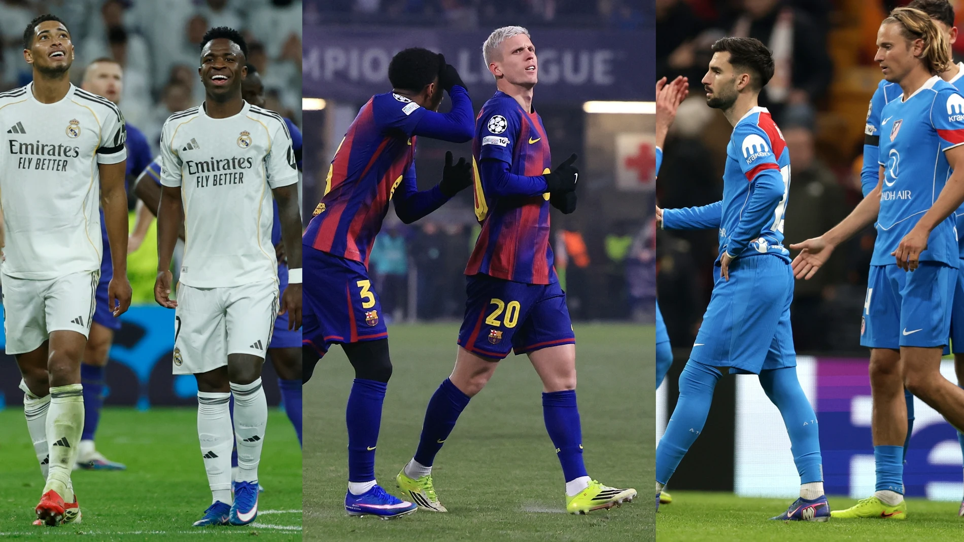 Los jugadores de Real Madrid, Barcelona y Atlético en la Champions League Los jugadores de Real Madrid, Barcelona y Atlético en la Champions League