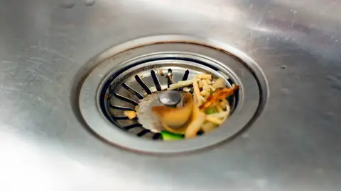 Restos en el fregadero Restos en el fregadero