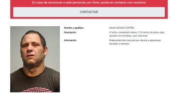 Atrapan a Daniel V&aacute;zquez Pati&ntilde;o, uno de los pederastas m&aacute;s buscados de Espa&ntilde;a