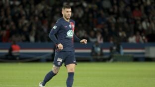 Lucas Hern&aacute;ndez en un partido con el PSG